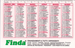 Calendarietto - FINDA - Anno 1998 - Formato Piccolo : 1991-00