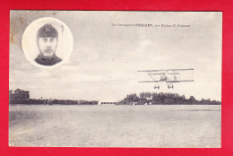 Aviation-143P142  Le Lieutenant FEQUANT, Sur Biplan H. Farman, En Médaillon Photo De L'aviateur, Cpa  - Aviadores