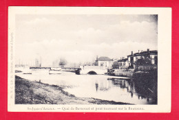 F-17-Saint Jean D'Angely-36A03  Quai De Bernouet Et Pont Tournant Sur La Boutonne, Cpa Précurseur BE - Saint-Jean-d'Angely