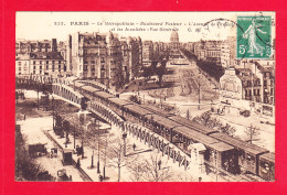 F-75-Paris-1093Ph83  Le Métropolitain, Boulevard Pasteur, Avenue De Breteuil Et Les Invalides, Cpa BE - Metro, Stations
