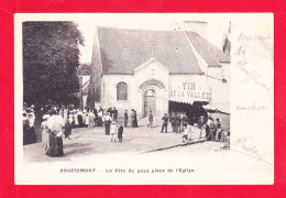 F-95-Bouffemont-03Ph83  La Fête Du Pays, Place De L'église, Animation, Cpa Précurseur BE - Bouffémont