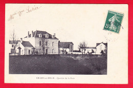 F-79-Celles-08P57 Le Quartier De La Gare, Cpa BE - Celles-sur-Belle