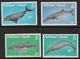 Falkland Islands: 1989 Baleen Whales, MNH Complete Set - Falkland