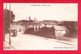 F-61-L'Aigle-08A0  Rue De La Gare, Au Loin Un Attelage, Cpa BE - L'Aigle