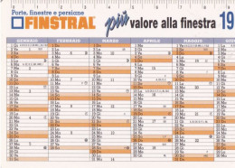 Calendarietto - Fristral - Anno 1998 - Formato Piccolo : 1991-00