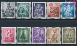 Spanien 1028-1037 (kompl.Ausg.) Postfrisch 1954 Marianisches Jahr (10368425 - Unused Stamps