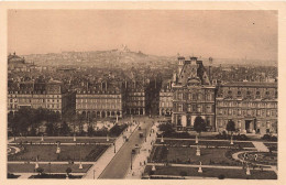 FRANCE - Une Vue Sur Les Jardins Des Tuileries, Montmartre Et Le Sacré Cœur - Animé - Carte Postale Ancienne - Sacré Coeur