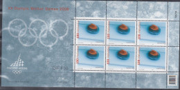 SCHWEIZ 1949, Kleinbogen, Postfrisch **,  Olympische Winterspiele 2006, Turin, 2005 (6,00 SFr Nominale) - Blocks & Kleinbögen