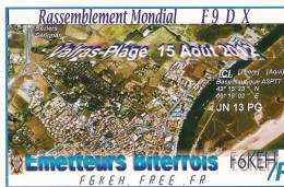 CPM - QSL RADIO - Rassemblement Mondial - VALRAS-PLAGE (34) - Amateurfunk