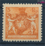 Liechtenstein 47B, Gezähnt L 12 1/2 Postfrisch 1921 Landeswappen (10373708 - Ungebraucht