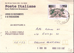 1995-RADIO Guglielmo Marconi Lire 750 Isolato Su Avviso Ricevimento - 1991-00: Marcophilie