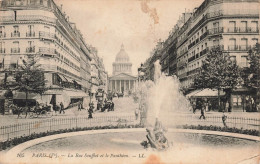 FRANCE - Paris (Ve) - Vue Sur La Rue Soufflot Et Le Panthéon - L L - Fontaine - Animé - Carte Postale Ancienne - Plazas