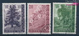 Liechtenstein 357-359 (kompl.Ausg.) Gestempelt 1957 Heimatliche Bäume Und Sträucher (10374139 - Gebruikt