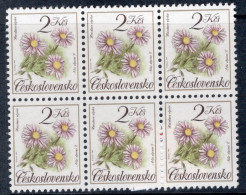 Czechoslovakia 1991 Block Of Six Stamps To Celebrate Nature Protection - Flowers In Unmounted Mint - Nuevos