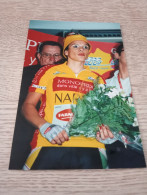 Photo Originale Cyclisme Cycling Ciclismo Ciclista Wielrennen VAN MOORSEL LEONTIEN Leader Clas Général Grand Boucle 2002 - Wielrennen