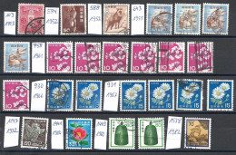 Japan, 1913-1982, 25 Marken, Gestempelt - Usati