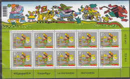 SCHWEIZ 1969, Kleinbogen, Postfrisch **, 40 Jahre Hörspielfigur „Kasperli“, 2006 (8,50 SFr Nominale) - Bloques & Hojas