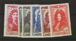 1944 MNH France Mi 624-29 Postfris** - Nuevos