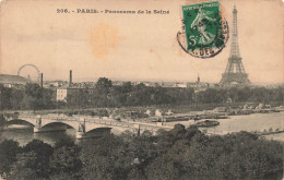 FRANCE - Paris - Panorama De La Seine - Vue Générale - La Tour Effel - Bateaux - La Ville - Carte Postale Ancienne - Autres Monuments, édifices