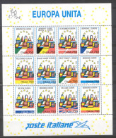 ITALY 1993 20 Years United Europe Sheetlet MNH ** - Europese Gedachte