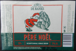 Bier Etiket (5g7), étiquette De Bière, Beer Label, Père Noël Brouwerij De Ranke - Bier