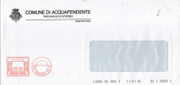 Stemma Comune Di Acquapendente (Provincia Di Viterbo) Su Busta Tipo 1 Anno 2008 - Briefe U. Dokumente