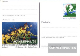 FRD (FR.Germany) PSo38 Official Special Postcards Gefälligkeitsgestempelt Used 1995 HANSEPHIL 95 - Sonstige & Ohne Zuordnung