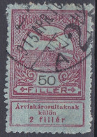 Hongrie 1913 Mi 140  Turul Sur La Couronne De Saint-Étienne Aide Aux Victimes Des Inondations    (A16) - Gebraucht