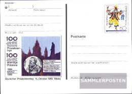 FRD (FR.Germany) PSo18 Official Special Postcards Used 1989 Mainz Carnival - Other & Unclassified