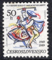 Czechoslovakia 1989 Single Stamp For The 40th Anniversary Of Slovak Folk Art Collective In Fine Used - Gebraucht