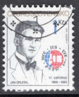 Czechoslovakia 1989 Single Stamp For The 50th Anniversary Of International Students Day In Fine Used - Usati