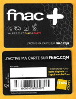 Carte Fidélité FNAC + MIX Au Recto Nouveau - Carte Carton - Gift Cards