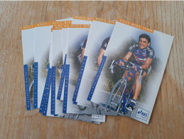 18  Cartes  Officielles  Asics   1997 - Cyclisme