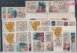 DDR WZd534-539, SZd243-254 (kompl.Ausg.) Postfrisch 1982 Sorb. Bräuche (10393376 - Unused Stamps