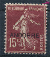 Andorra - Französische Post 7 Postfrisch 1931 Aufdruckausgabe (10368779 - Nuovi