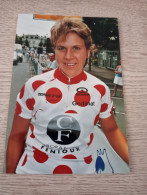 Photo Originale Cyclisme Cycling Ciclismo WielrennenHENRION LUDIVIENE Leader Clas Des Grimpeur Trophée D'or Feminin 2004 - Cycling