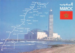 MAROC - Casablanca - La Grande Mosquée Hassan II - La Première Mosquée à être Construite Sur La Mer - Carte Postale - Casablanca
