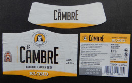 Bier Etiket (5k6a), étiquette De Bière, Beer Label, La Cambre Blond Brouwerij Het Anker - Bier