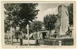 33 - BB53386CPA - PESSAC - La Mairie Et Le Monument Des Morts - Parfait état - GIRONDE - Pessac