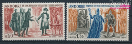 Andorra - Französische Post 183-184 (kompl.Ausg.) Postfrisch 1964 Geschichtsbilder (10368755 - Ongebruikt