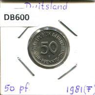 50 PFENNIG 1981 F BRD DEUTSCHLAND Münze GERMANY #DB600.D.A - 50 Pfennig