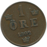 1 ORE 1902 SUECIA SWEDEN Moneda #AD368.2.E.A - Svezia