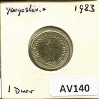 1 DINAR 1983 YUGOSLAVIA Coin #AV140.U.A - Jugoslawien