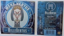 Bier Etiket (5L4), étiquette De Bière, Beer Label, Mère Vertus Brouwerij Millevertus - Cerveza