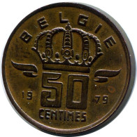 50 CENTIMES 1979 DUTCH Text BÉLGICA BELGIUM Moneda #BA464.E.A - 50 Cents