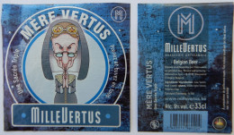 Bier Etiket (5L7), étiquette De Bière, Beer Label, Mère Vertus Brouwerij Millevertus - Bier