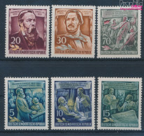 DDR 485A-490A (kompl.Ausg.) Postfrisch 1955 60.Todestag Von Engels (10393773 - Unused Stamps