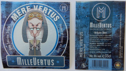 Bier Etiket (5L8), étiquette De Bière, Beer Label, Mère Vertus Brouwerij Millevertus - Bier