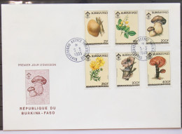 Burkina Faso 976-981 Gestempelt Als FDC / Pilze #GC403 - Burkina Faso (1984-...)