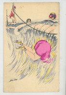 Illustrateur XAVIER SAGER - Jolie Carte Fantaisie Femmes Baigneuses "BORD DE LA MER " - Série N°60 - Sager, Xavier